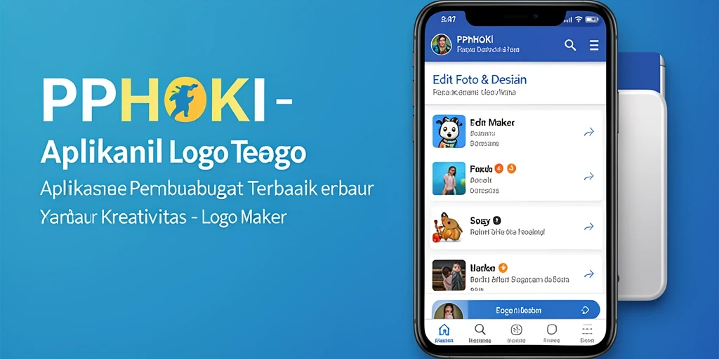Antarmuka PPHOKI yang intuitif dan mudah digunakan untuk desain logo.