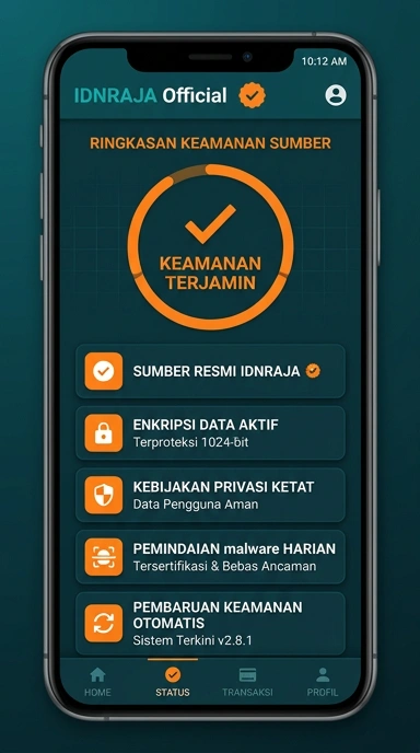 Tampilan kanal resmi idnraja